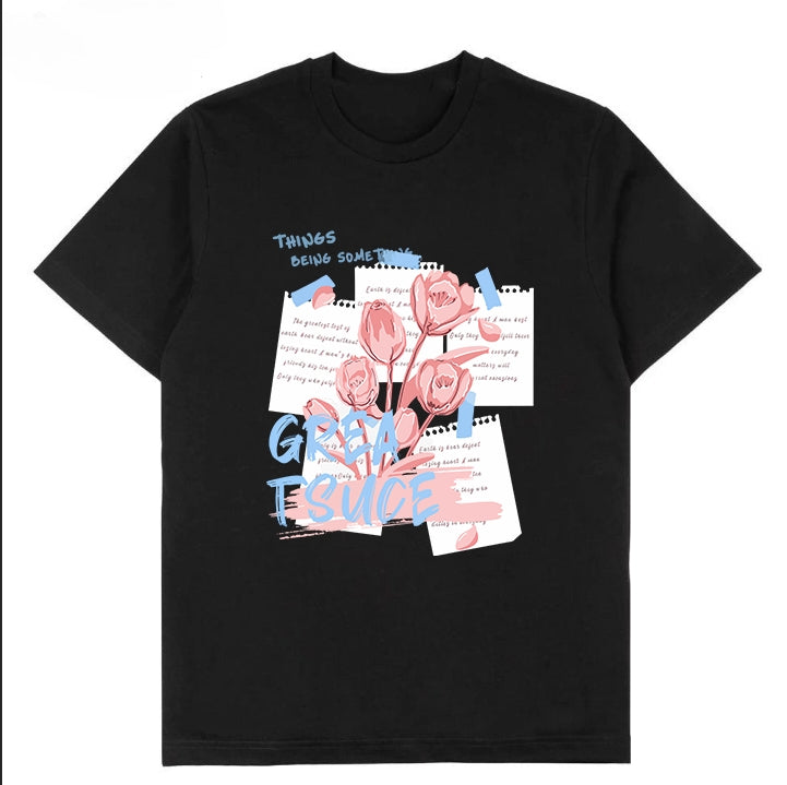 T-0052|Cartoon Classic Crew Neck T-Shirt - Soft Cotton Blend | Malaysia Factory Direct | Fast Local Shipping