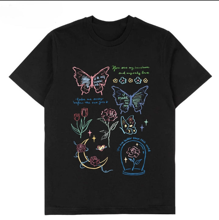 T-0055|Cartoon Classic Crew Neck T-Shirt - Soft Cotton Blend | Malaysia Factory Direct | Fast Local Shipping
