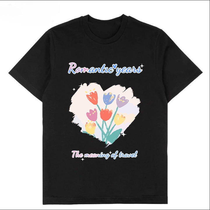 T-0065|Cartoon Classic Crew Neck T-Shirt - Soft Cotton Blend | Malaysia Factory Direct | Fast Local Shipping