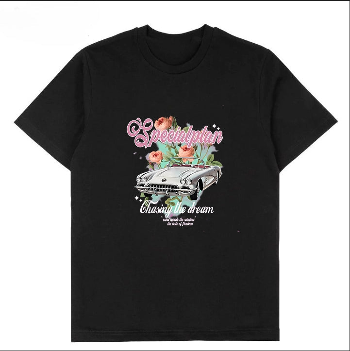 T-0044|Cartoon Classic Crew Neck T-Shirt - Soft Cotton Blend | Malaysia Factory Direct | Fast Local Shipping