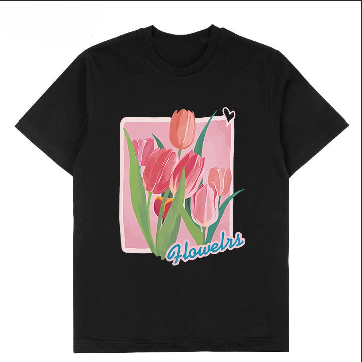 T-0048|Cartoon Classic Crew Neck T-Shirt - Soft Cotton Blend | Malaysia Factory Direct | Fast Local Shipping