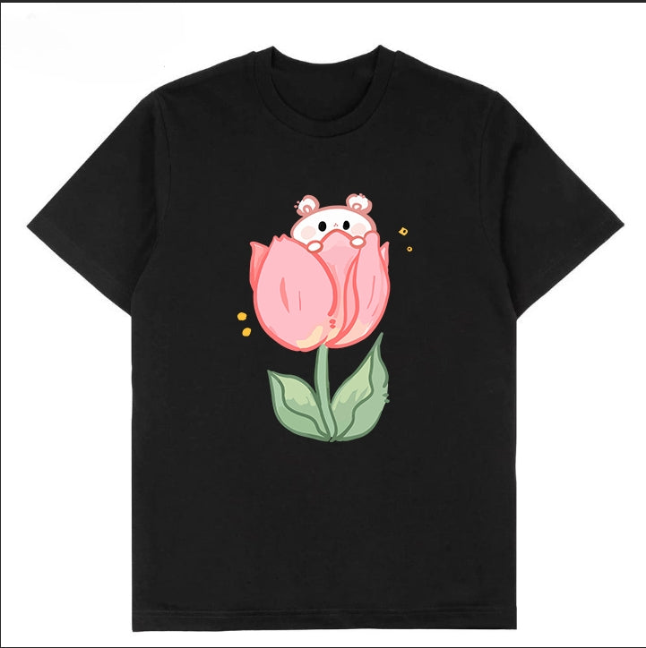 T-0056|Cartoon Classic Crew Neck T-Shirt - Soft Cotton Blend | Malaysia Factory Direct | Fast Local Shipping