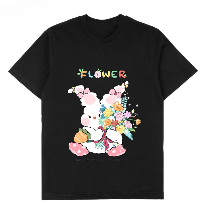 T-0058|Cartoon Classic Crew Neck T-Shirt - Soft Cotton Blend | Malaysia Factory Direct | Fast Local Shipping
