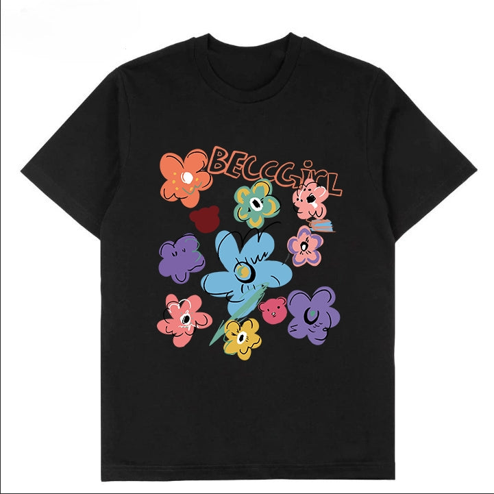 T-0068|Cartoon Classic Crew Neck T-Shirt - Soft Cotton Blend | Malaysia Factory Direct | Fast Local Shipping
