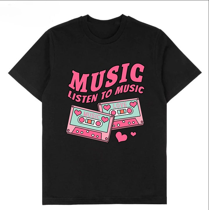 T-0074|Cartoon Classic Crew Neck T-Shirt - Soft Cotton Blend | Malaysia Factory Direct | Fast Local Shipping