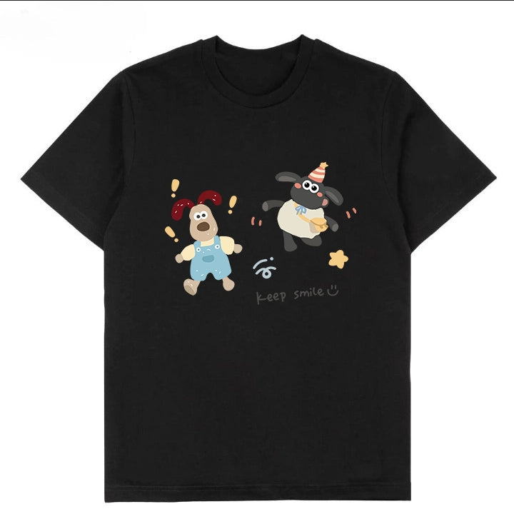 T-0088|Cartoon Classic Crew Neck T-Shirt - Soft Cotton Blend | Malaysia Factory Direct | Fast Local Shipping