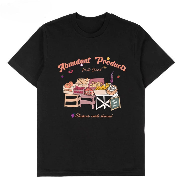 T-0090|Cartoon Classic Crew Neck T-Shirt - Soft Cotton Blend | Malaysia Factory Direct | Fast Local Shipping