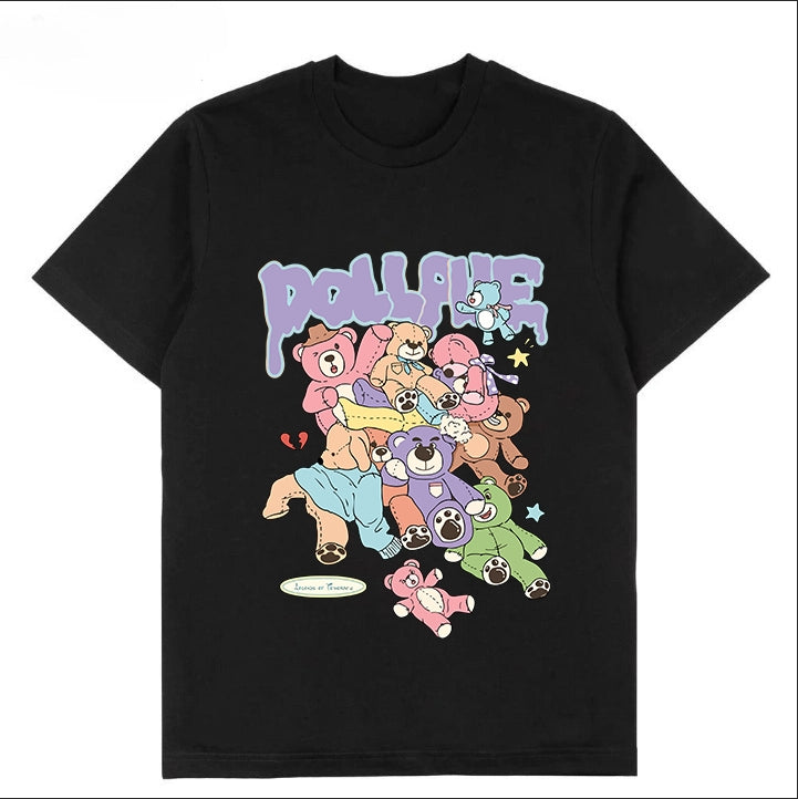 T-0091|Cartoon Classic Crew Neck T-Shirt - Soft Cotton Blend | Malaysia Factory Direct | Fast Local Shipping